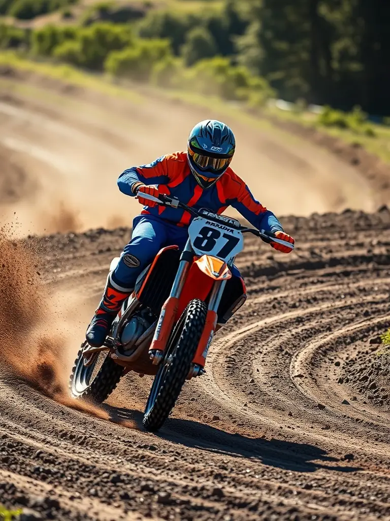 An advanced motocross rider performing a complex maneuver during an advanced training session at MXBEYNAT, highlighting the high-level skills taught in the program.