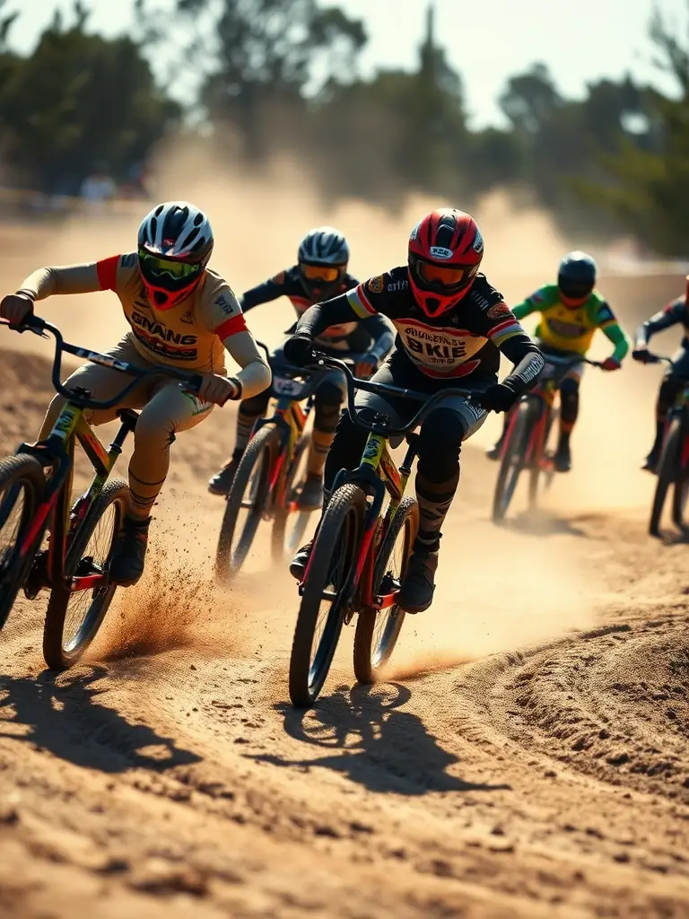 A wide shot of the Le Renard motocross track during an organized recreational day, highlighting the fun and community engagement promoted by MXBEYNAT.
